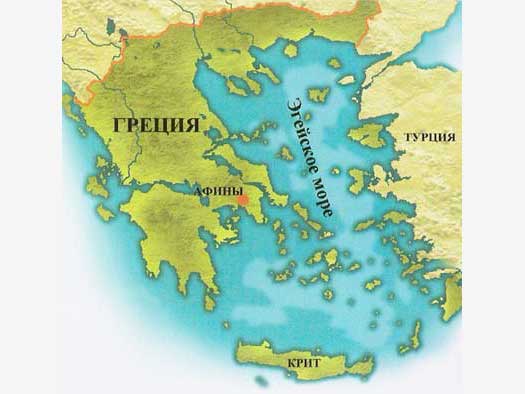 Изображение Греции на карте