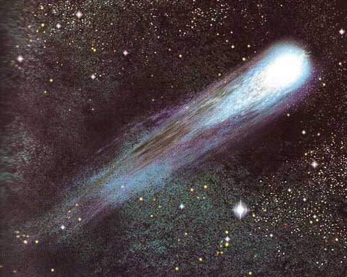 Изображение кометы Галлея