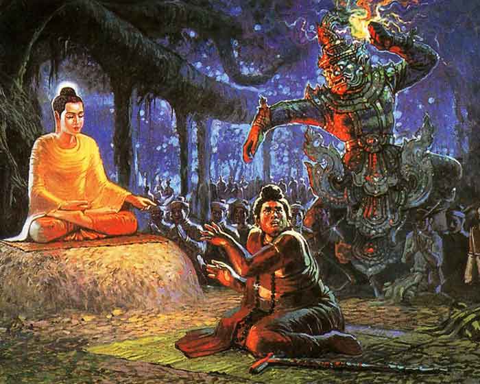 Демон Мара и Будда