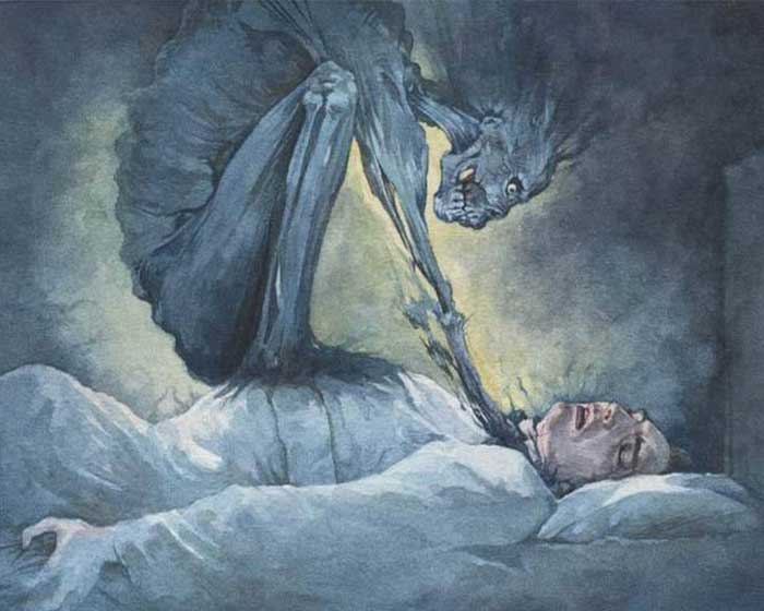 Демон Мара и спящий человек