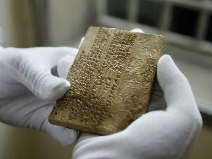 Глиняная табличка Древнего Вавилона