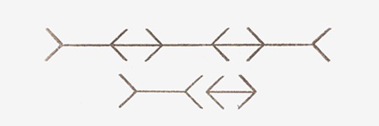 Рисунок, изображающий линии одной длины