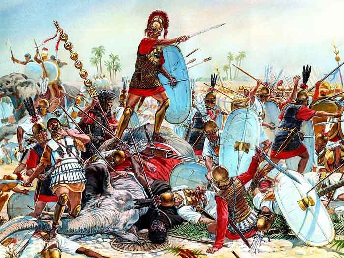 Сражение римлян с пунийцами