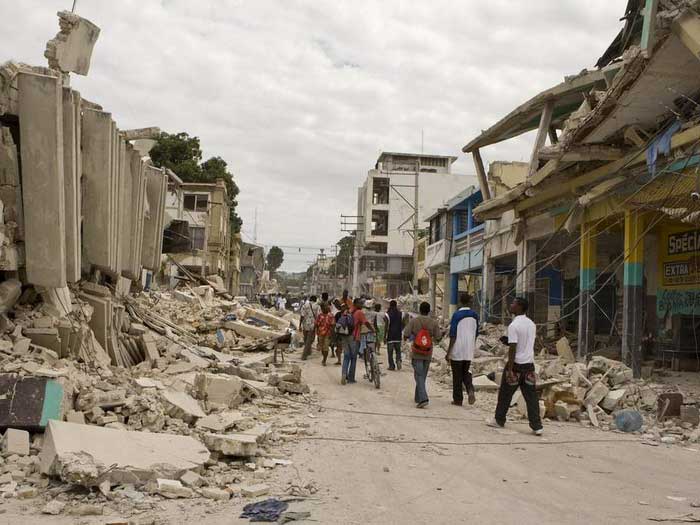 На Гаити после землетрясения