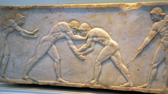 Барельеф с изображением Истмийских игр