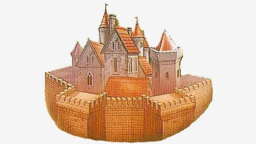 Рисунок рыцарского замка