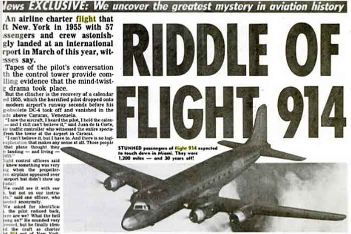 Фрагмент газетной статьи о рейсе 914