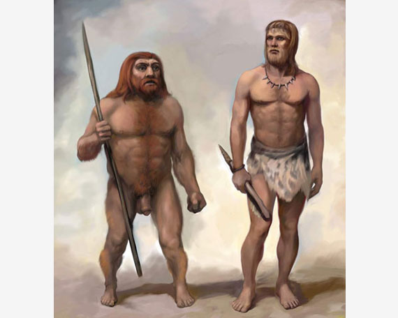 Неандерталец и кроманьонец