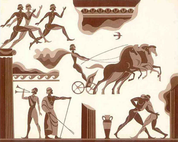 Изображение Олимпийских игр в Древней Греции