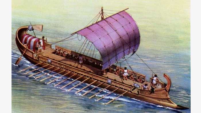 Морской корабль в древности