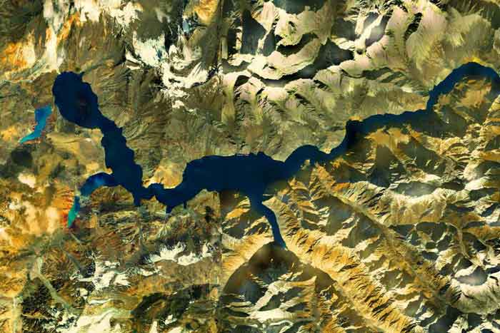 Озеро Сарезское на карте