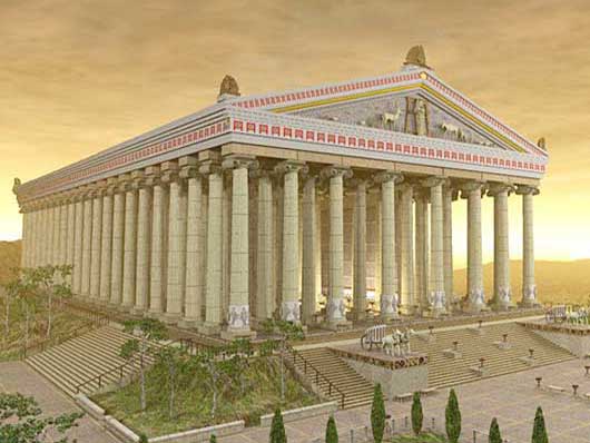 рисунок храма Артемиды