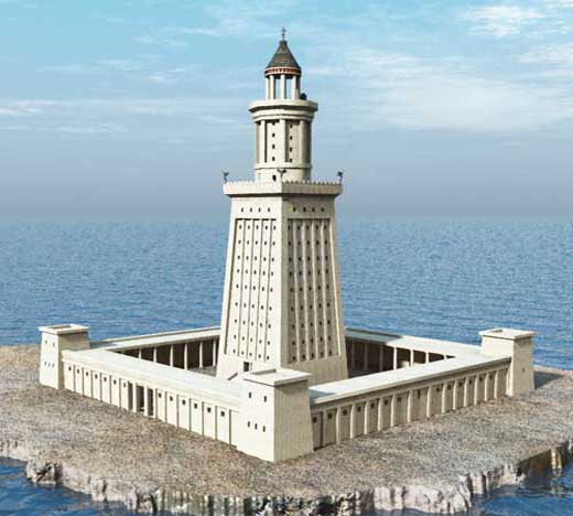 рисунок Александрийского маякя