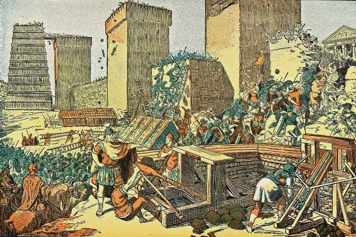 Римляне штурмуют город