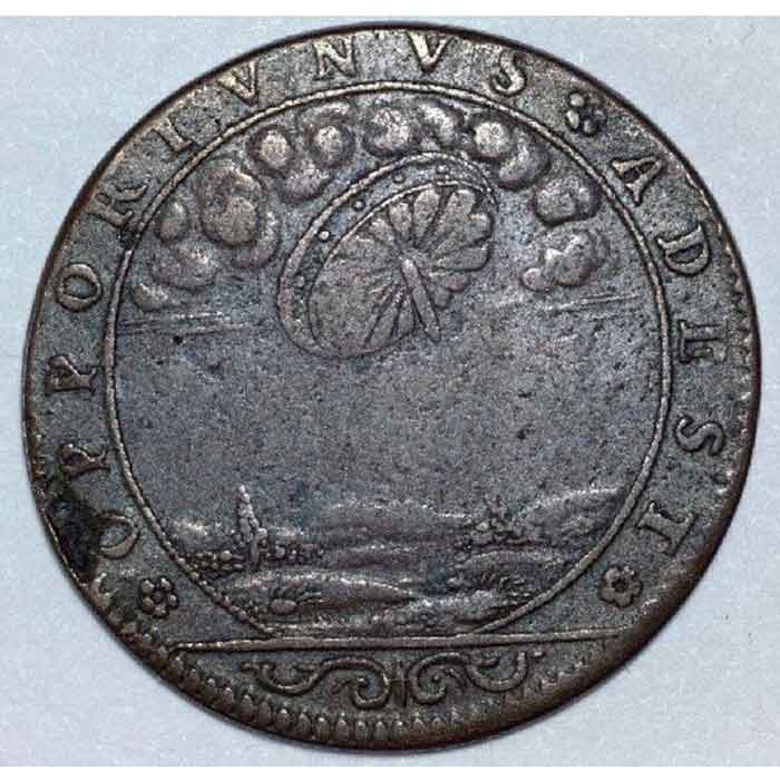 Монета с изображением НЛО