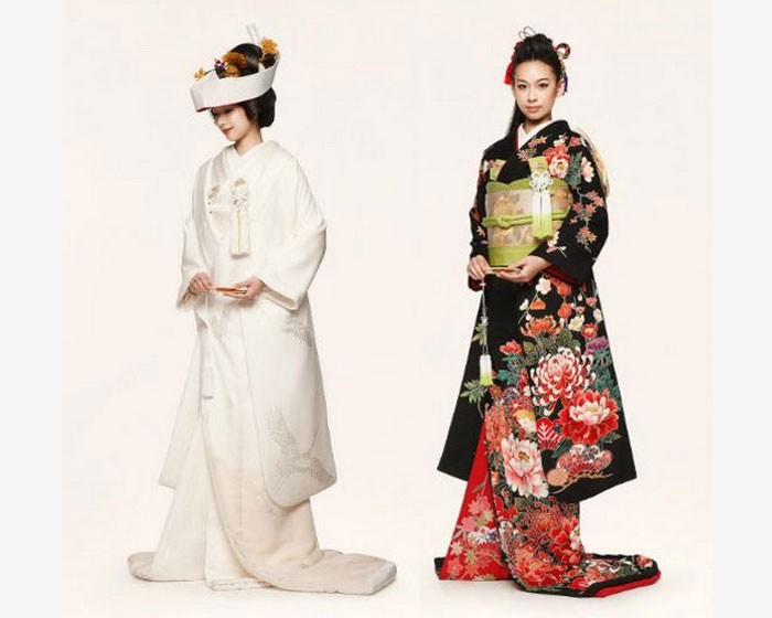 Кимоно невесты состоит из двух частей