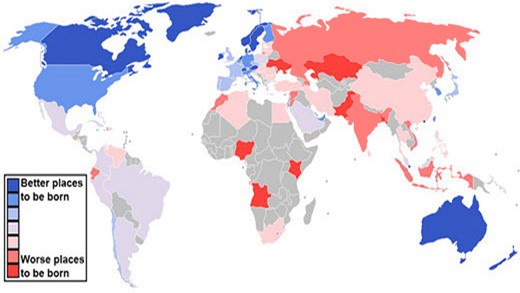 карта мира с указанием рейтинга рождаемости