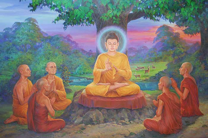 Будда с учениками